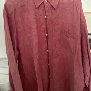 Tommy Bahama Men's Casual Red Button Down Shirt New without tags